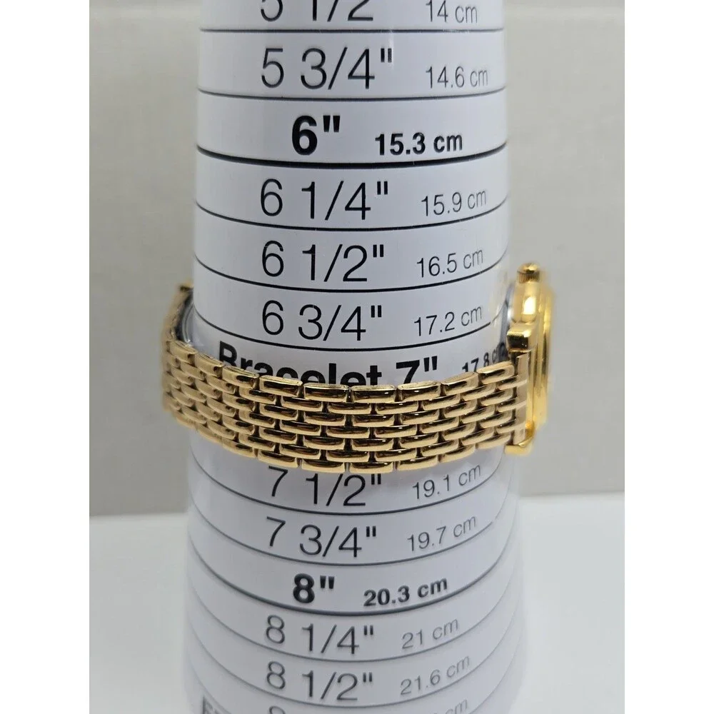 Womens Vintage ESQ Esquire by Movado Swiss Quartz Gold Tone Watch New Battery